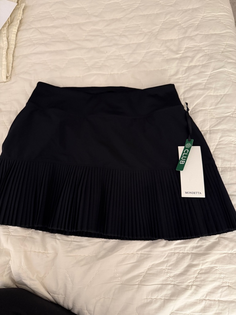 Mondetta Black Pleated Mini Skirt
